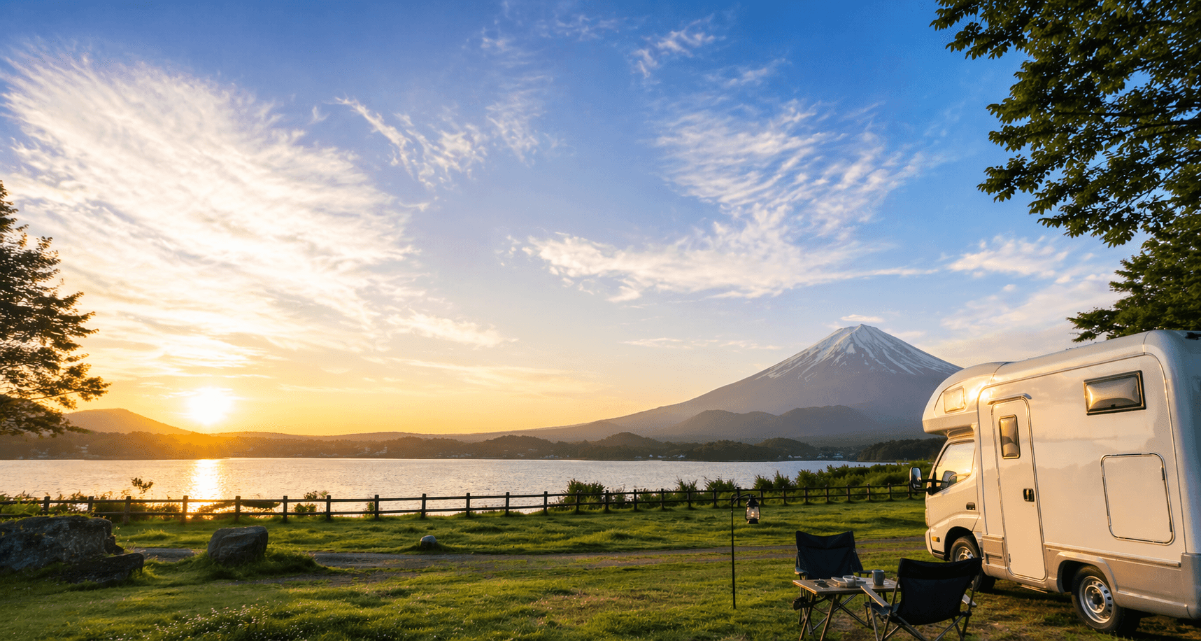 キャンピングカーでRVパーク